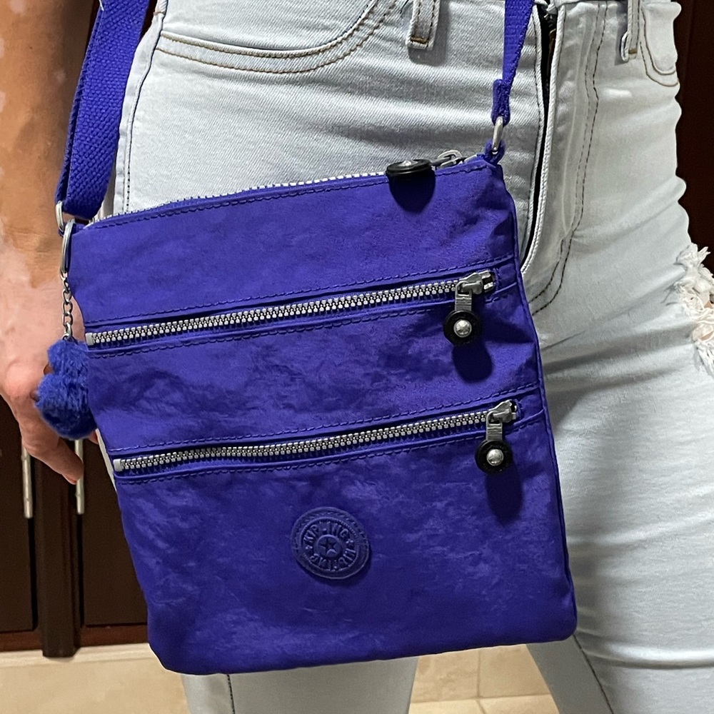 Kipling dark purple bluish crossbody bag. New